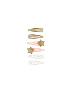 Barrettes Julie étoiles or - Souza
