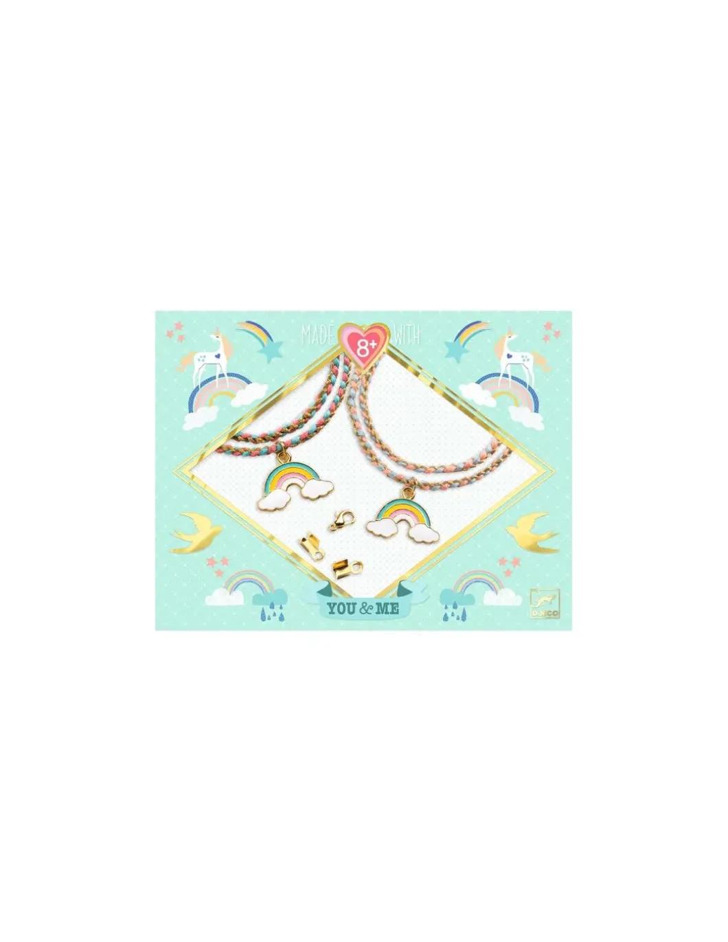 Bijoux duo bracelets Kumihimo Arc-en-ciel You & Me - Djeco