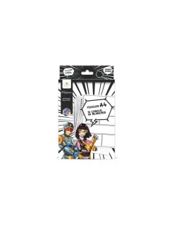 Bloc de feuilles Layout A4 et textures Manga - Sycomore