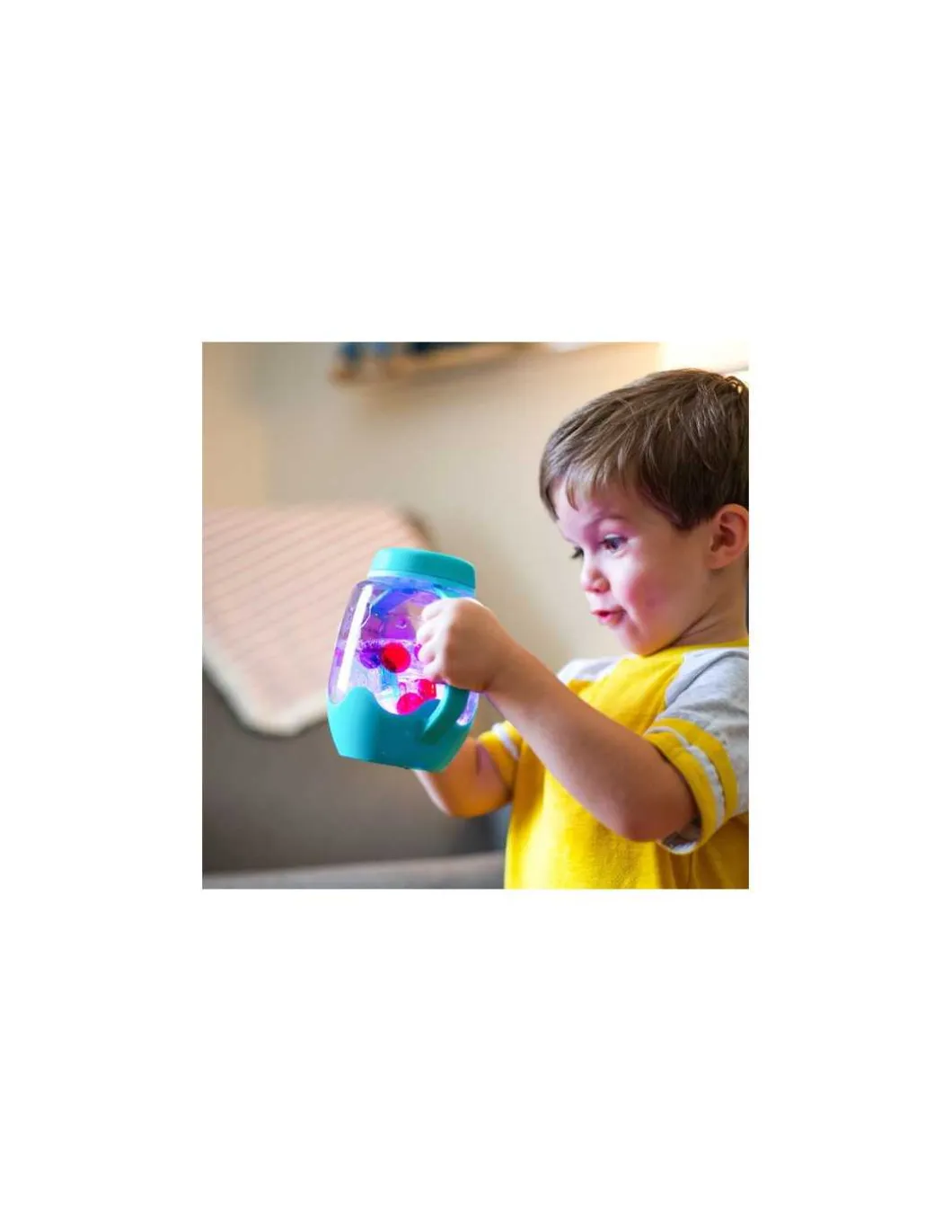 Bocal de jeu sensoriel bleu - Glo Pals