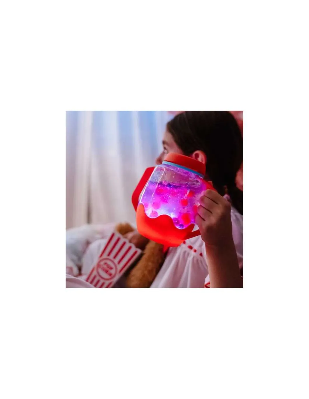 Bocal de jeu sensoriel corail - Glo Pals