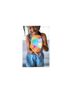 Bocal de jeu sensoriel orange - Glo Pals