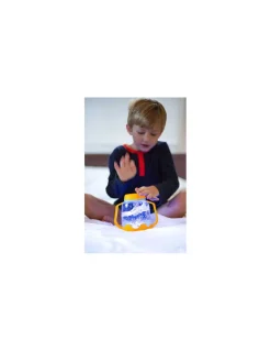 Bocal de jeu sensoriel orange - Glo Pals