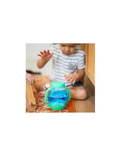 Bocal de jeu sensoriel vert - Glo Pals