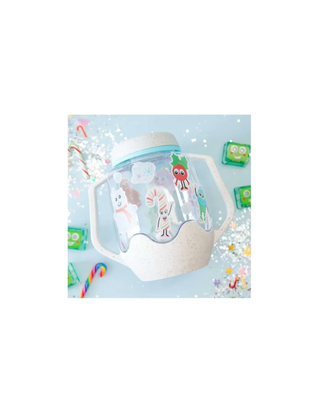Bocal sensoriel à personnaliser Noël - Glo Pals