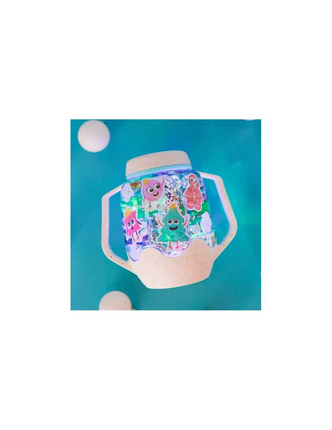 Bocal sensoriel à personnaliser Noël - Glo Pals