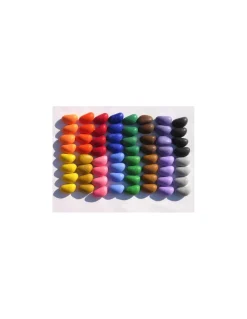 Boite de 64 crayons en cire naturelle - Crayons Rocks