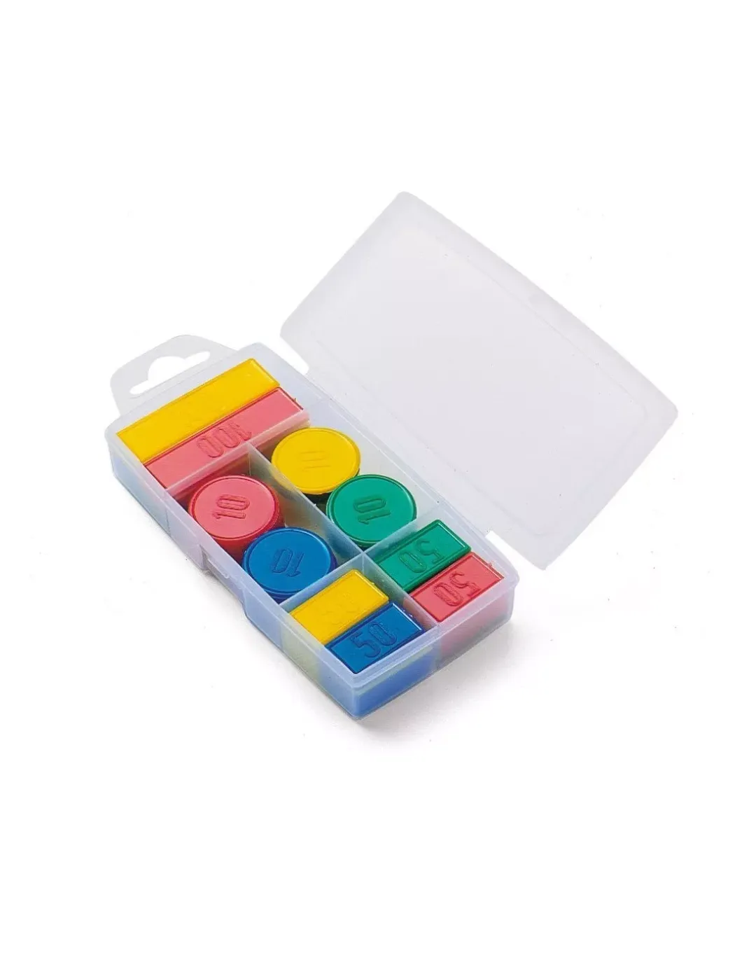 Boite de 100 jetons plastique - Jeujura