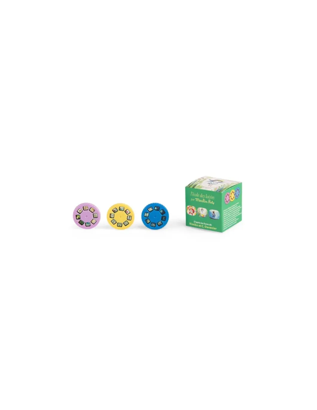 Boîte de 3 disques pour lampe Minusculette Ecole des loisirs - Moulin Roty