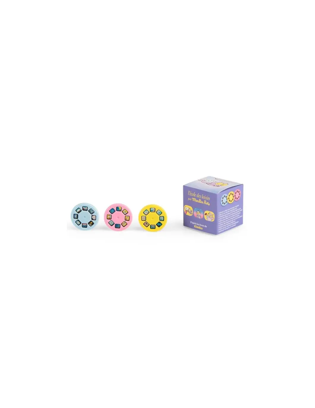 Boîte de 3 disques pour lampe Croque-Bisous Ecole des loisirs - Moulin Roty
