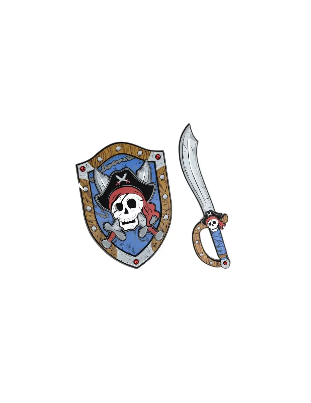 Bouclier pirate Captaine Skully en mousse - Great Pretenders