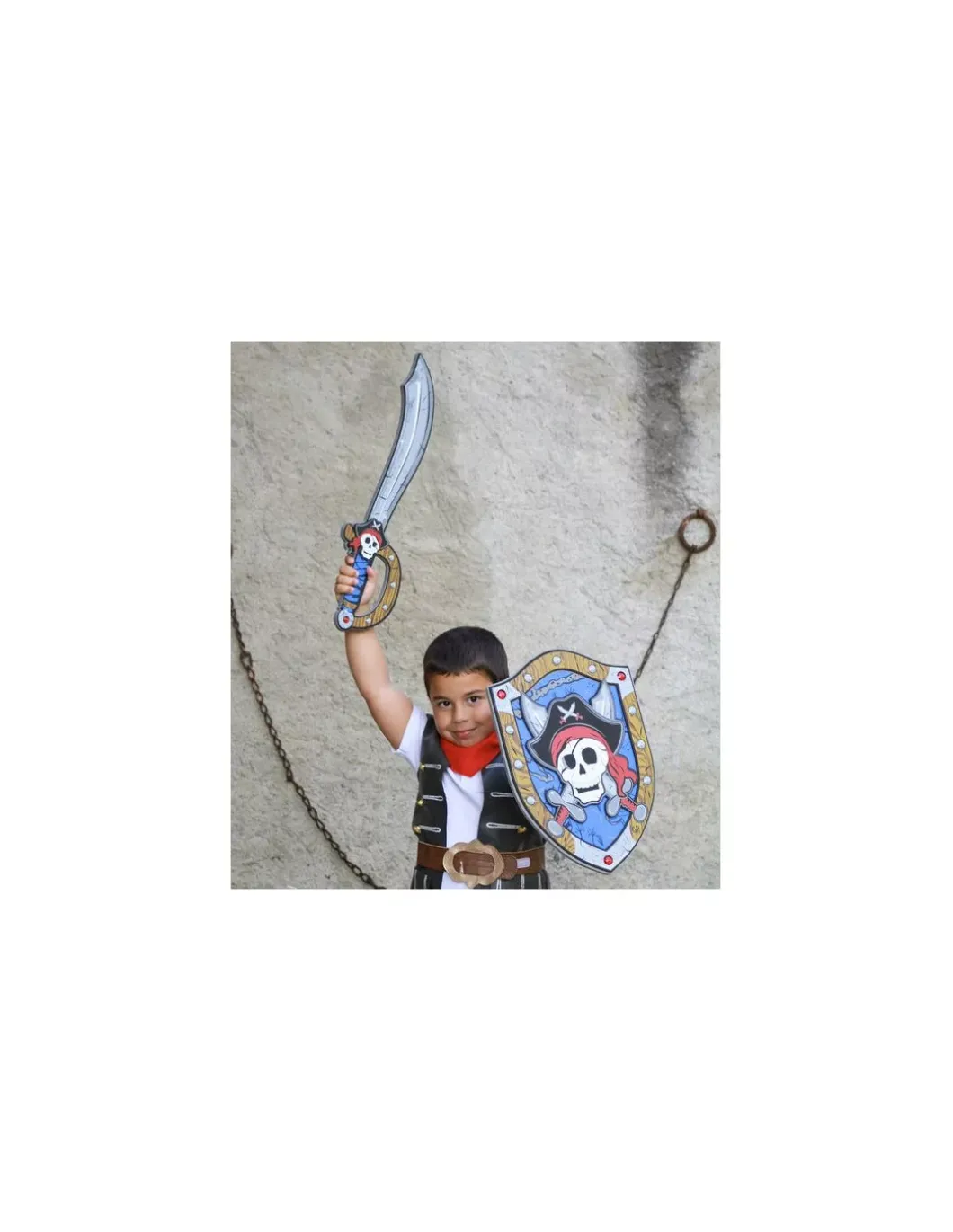 Bouclier pirate Captaine Skully en mousse - Great Pretenders