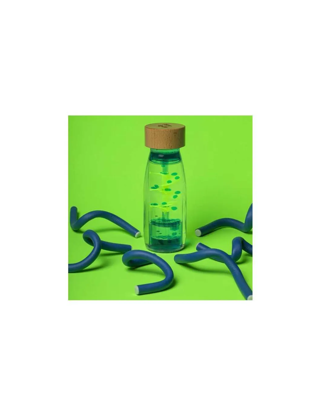 Bouteille sensorielle Move Spirale bleue - Petit Boum