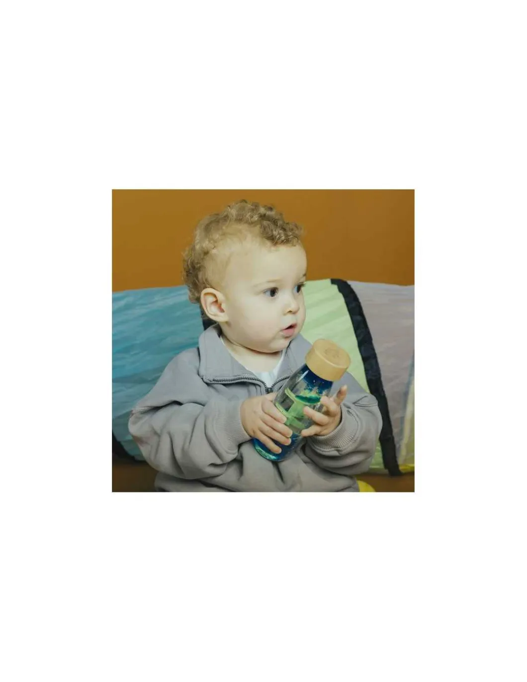 Bouteille sensorielle Move Spirale bleue - Petit Boum