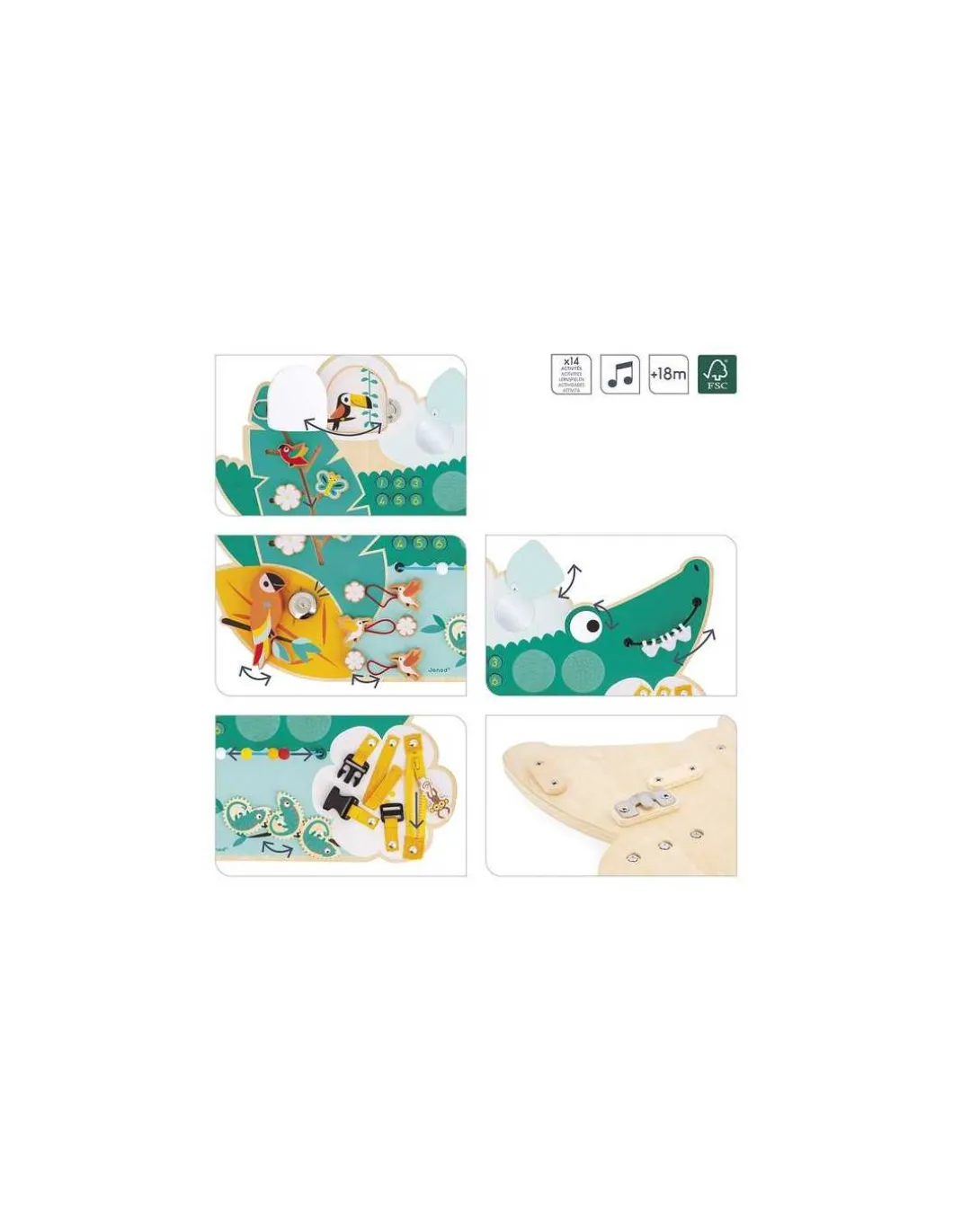 Busy Board Croco Tropik - Janod