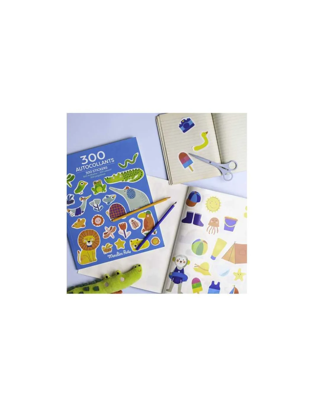 Cahier de 300 stickers Les Toupitis - Moulin Roty