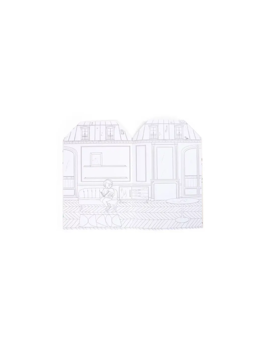 Cahier de coloriage et stickers Les Parisiennes - Moulin Roty