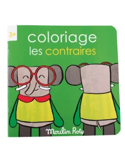 Cahier de coloriage les contraires les Popipop - Moulin Roty
