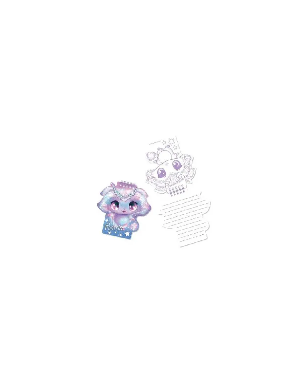 Cahier peluche 2 en 1 Astria - Nebulous Stars