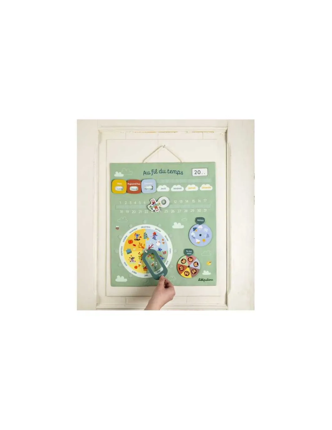 Calendrier Au fil du temps vert - Lilliputiens