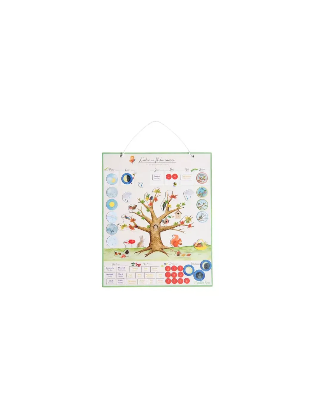 Calendrier magnétique des saisons Le Jardin du Moulin - Moulin Roty