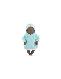 Cape de bain Pingouin pour poupée - Corolle