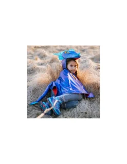 Cape de dragon bleu irisé 4-6 ans - Great Pretenders