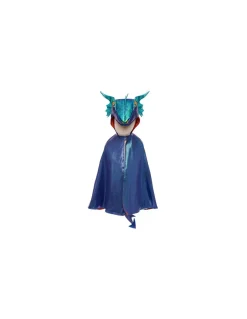 Cape de dragon bleu irisé 4-6 ans - Great Pretenders
