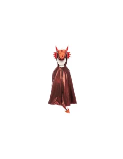 Cape de dragon rouge irisé 4-6 ans - Great Pretenders
