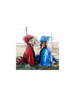 Cape de dragon rouge irisé 4-6 ans - Great Pretenders