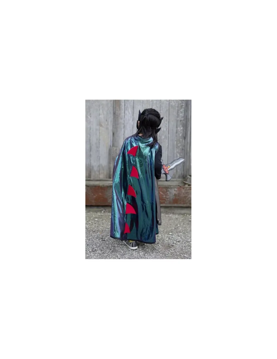 Cape et masque réversibles chevalier dragon 4-6 ans - Great Pretenders