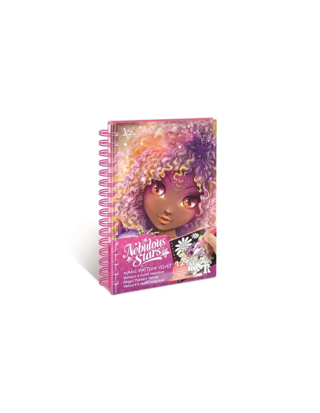 Carnet de coloriage velours - Nebulous Stars