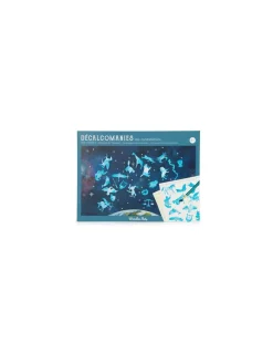 Carte du ciel avec décalcomanies - Moulin Roty