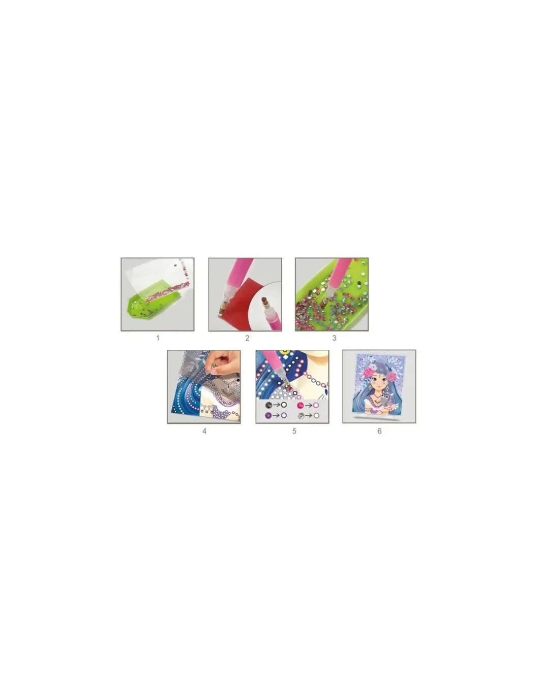 Cartes à créer demoiselles de diamants - CréaLign'