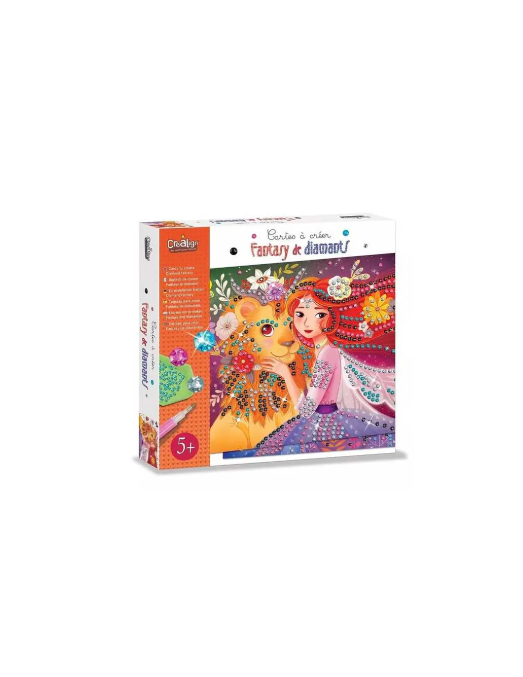 Cartes à créer Fantasy de diamants - CréaLign'