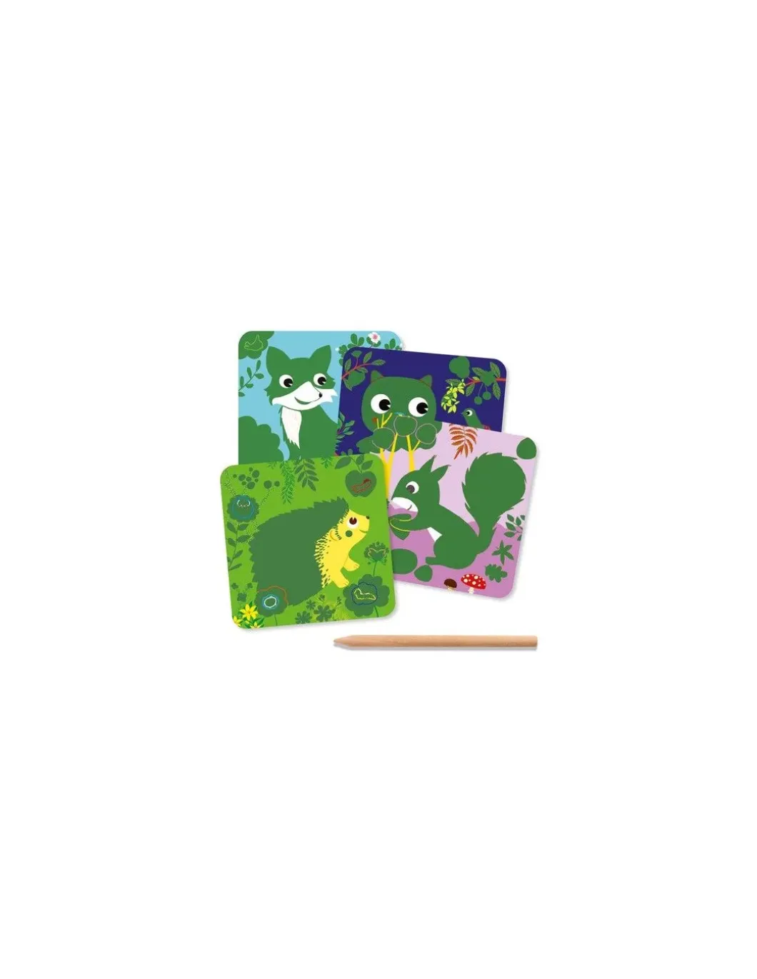 Cartes à gratter petites bêtes - Djeco