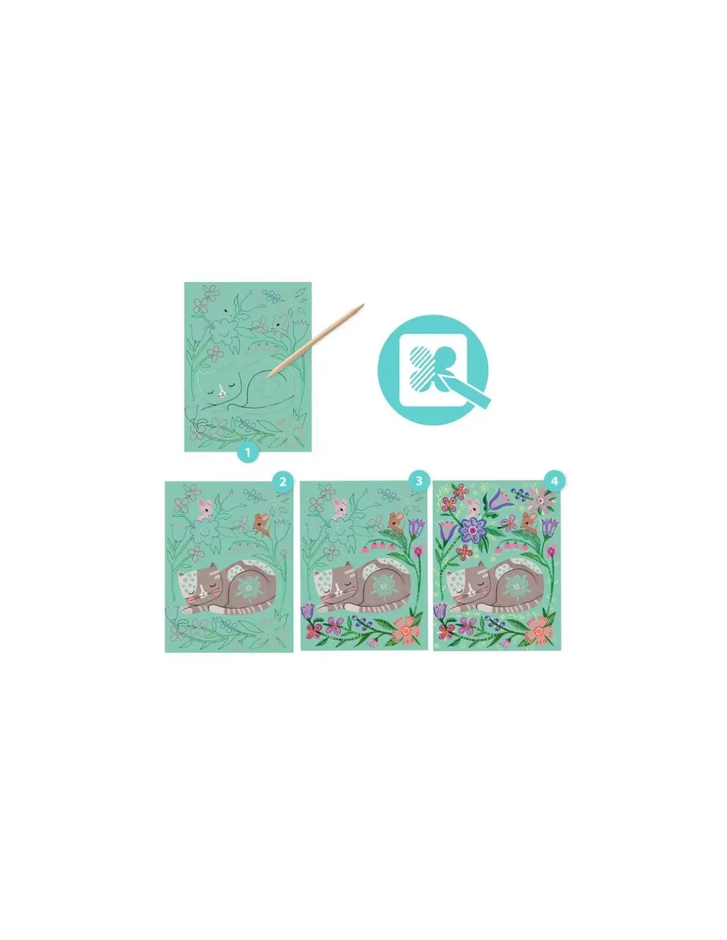 Cartes à gratter Rencontres - Djeco