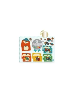 Cartes d'invitation Pow Bang - Djeco