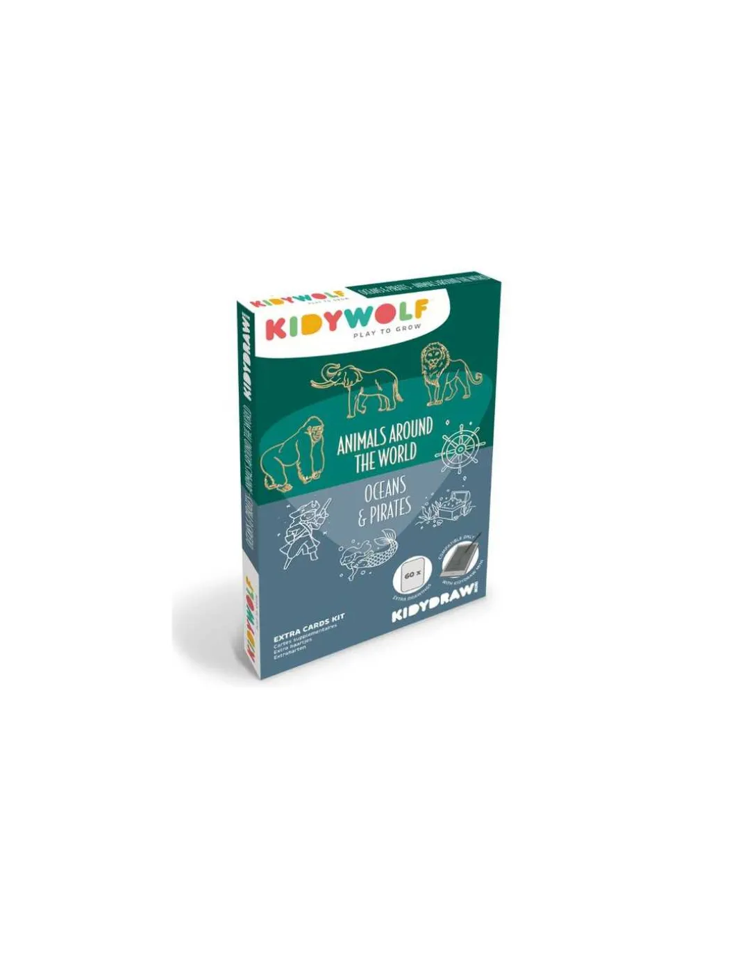 Cartes Kidydraw Mini Animaux et Pirates - Kidywolf