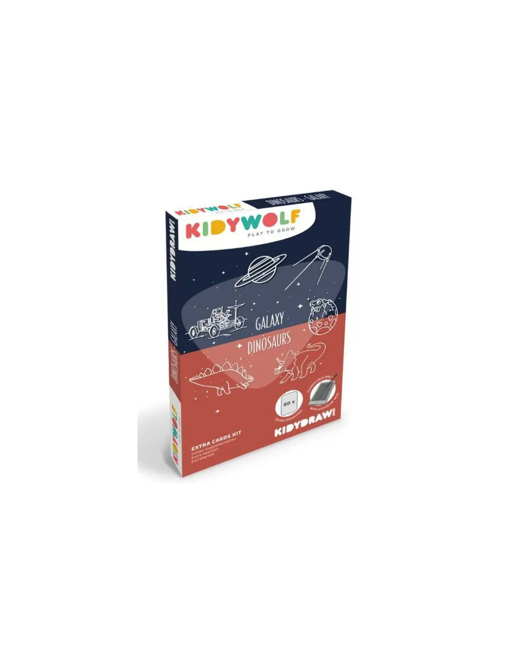 Cartes Kidydraw Mini Galaxy et Dinosaures - Kidywolf