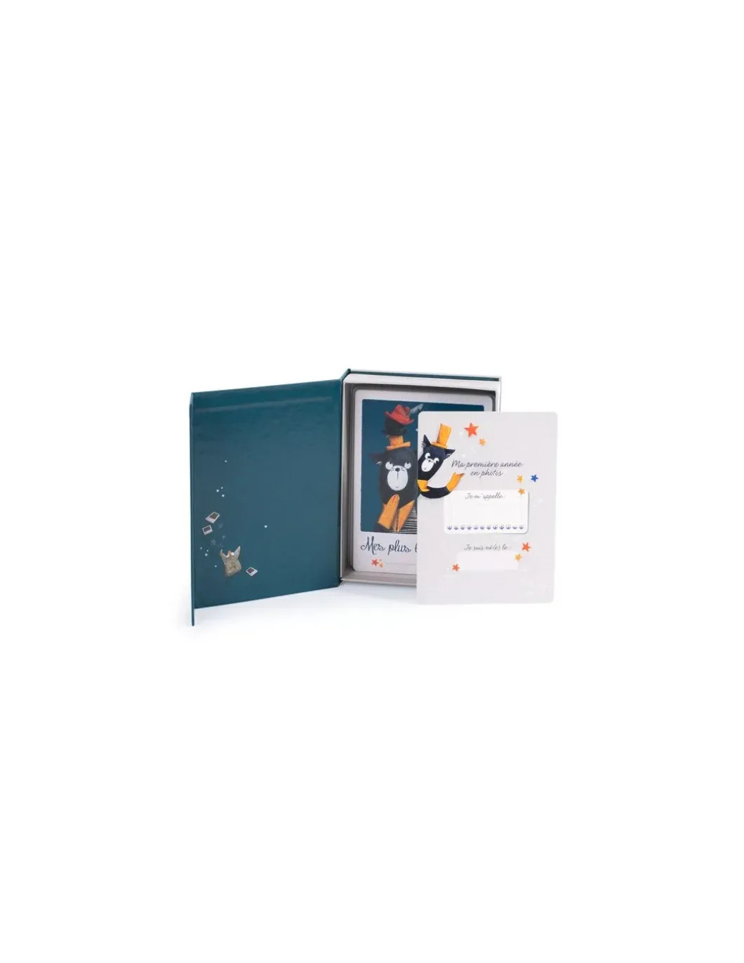 Cartes Mes 12 premiers mois Les Moustaches - Moulin Roty