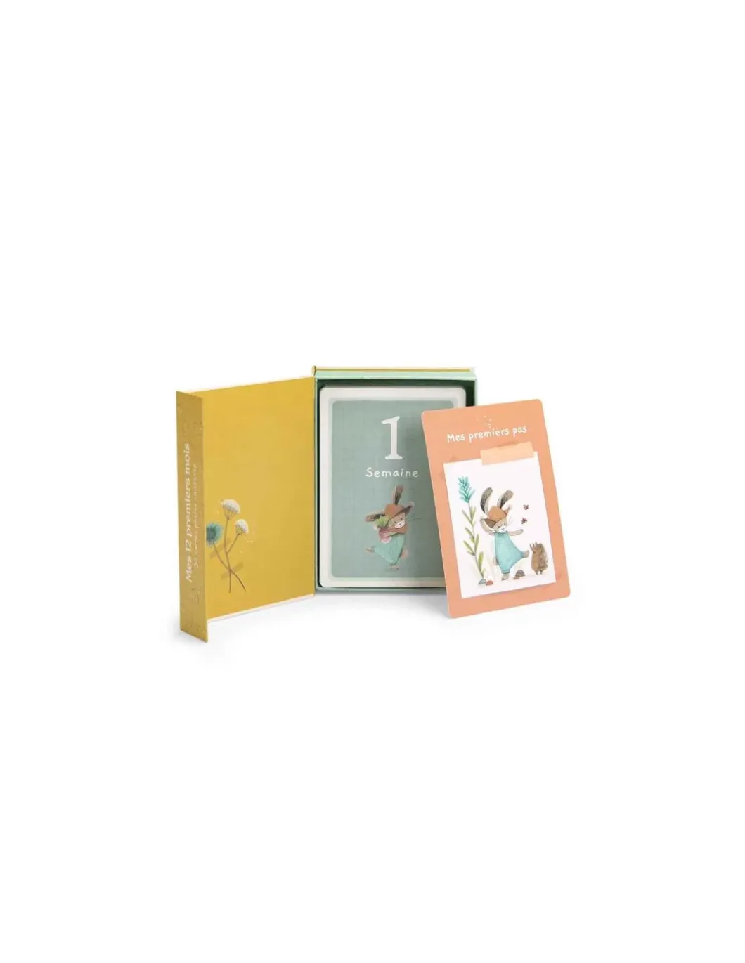 Cartes Mes 12 premiers mois Trois Petits Lapins - Moulin Roty