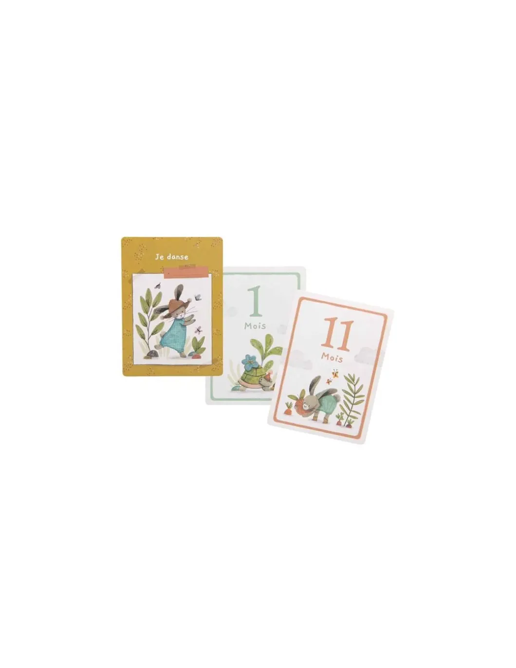 Cartes Mes 12 premiers mois Trois Petits Lapins - Moulin Roty
