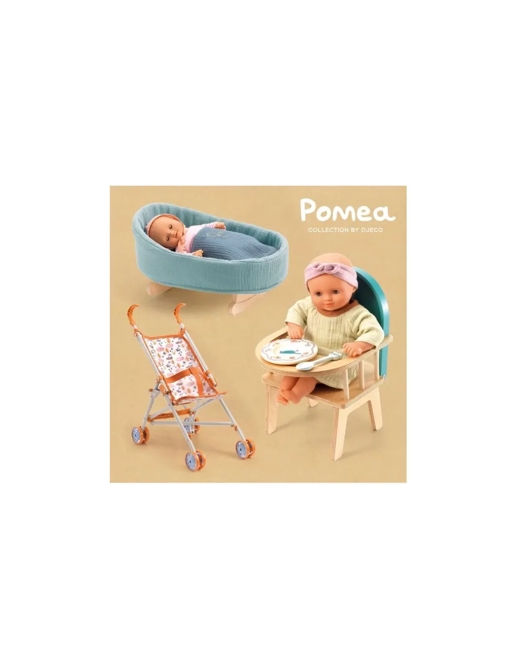 Chaise à barreaux pour poupée Pomea - Djeco