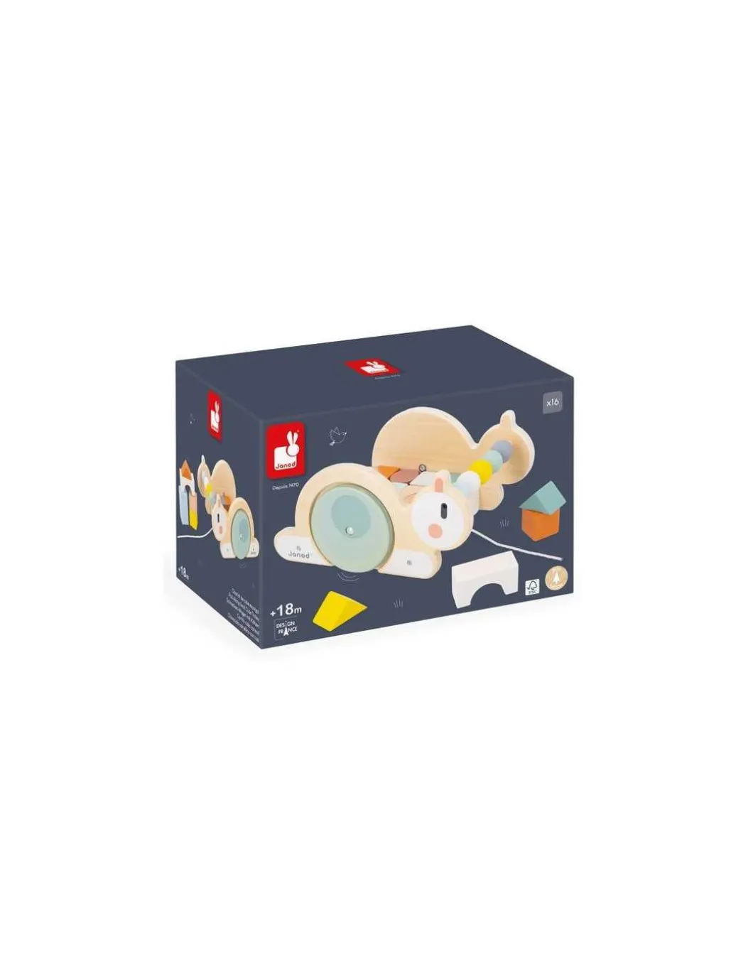 Chariot cube Escargot Sweet Cocoon - Janod