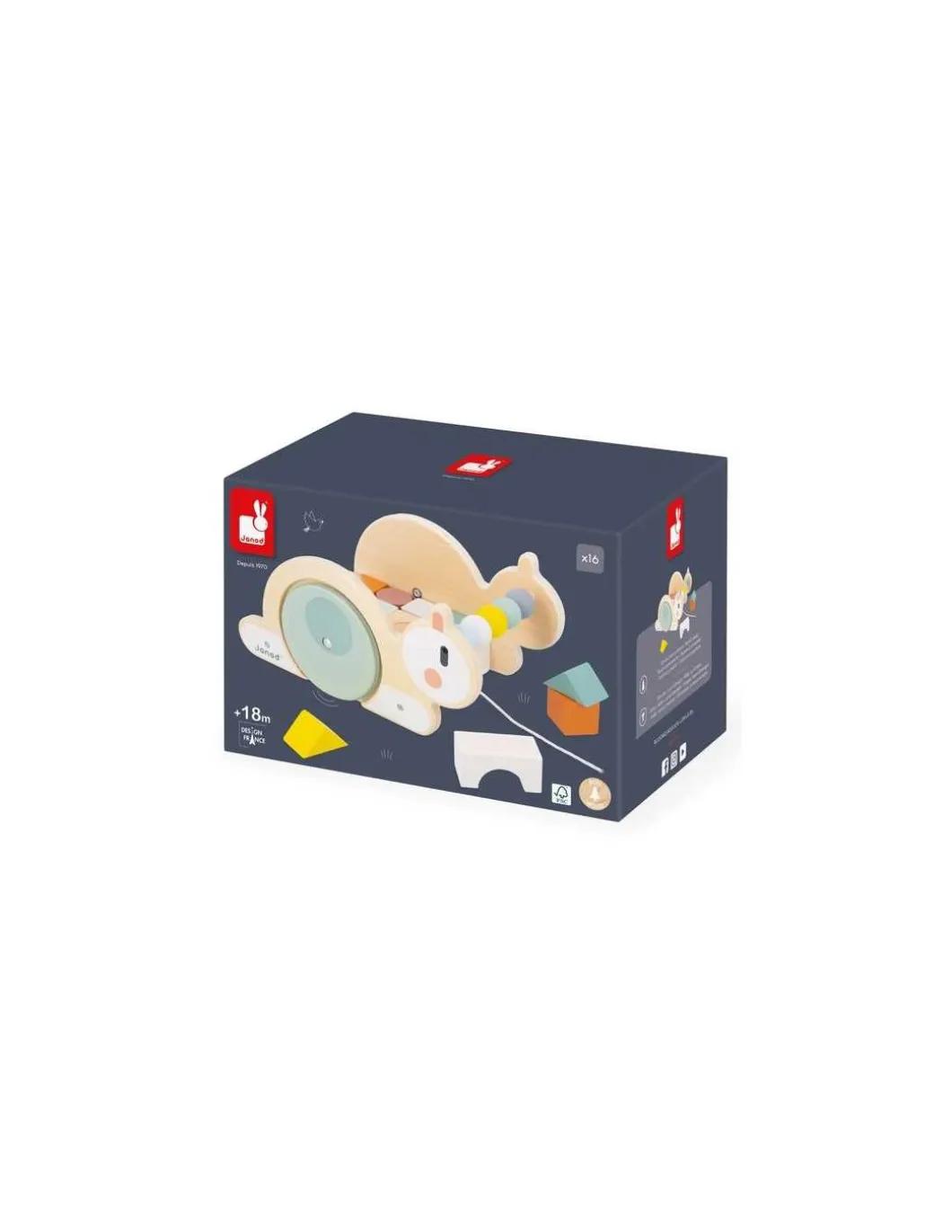 Chariot cube Escargot Sweet Cocoon - Janod