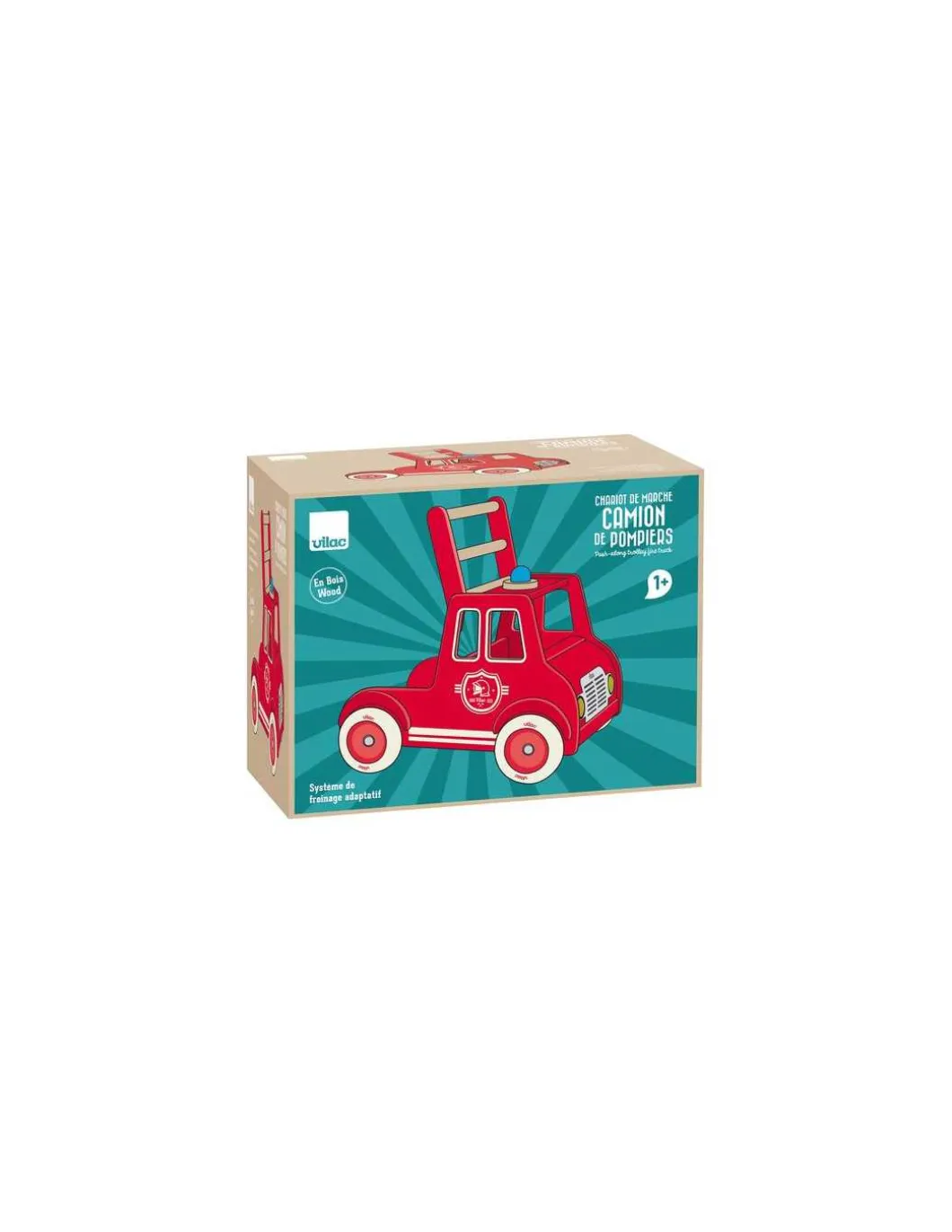 Chariot de marche camion de pompiers - Vilac