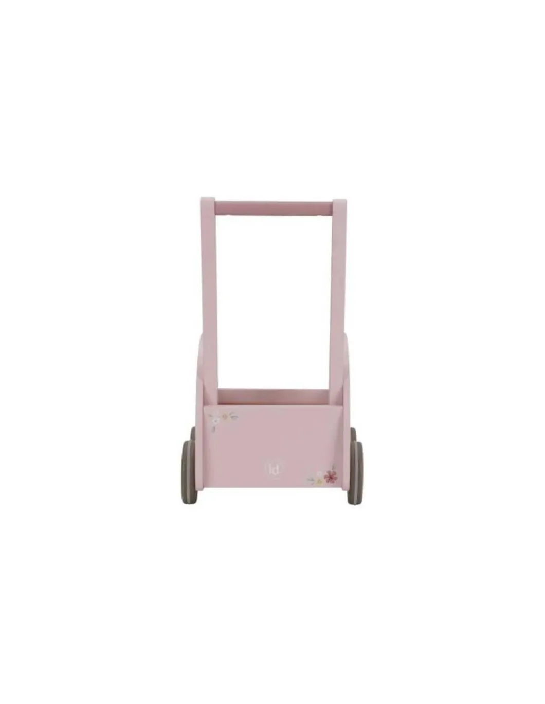 Chariot de marche voiture en bois Rose - Little Dutch