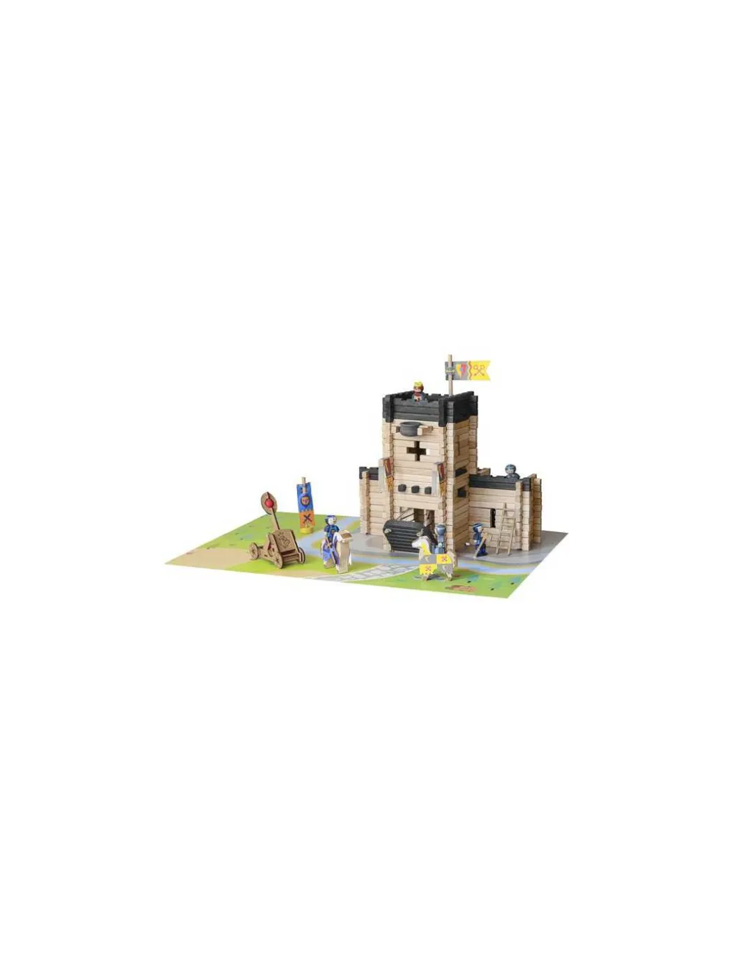 Chateau fort et catapulte 270 pièces - Jeujura