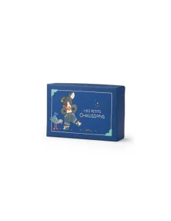 Chaussons chien Puce bleu Puce & Pilou - Moulin Roty